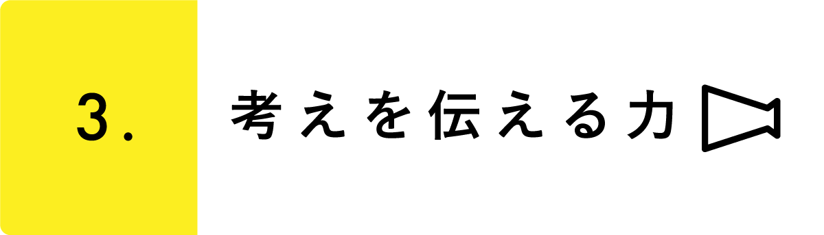 考えを伝える力