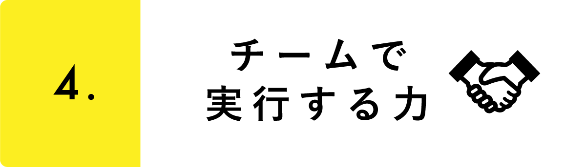 チームで実行する力