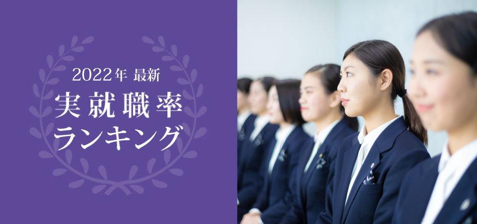 2022年実就職率ランキング|安田女子大学
