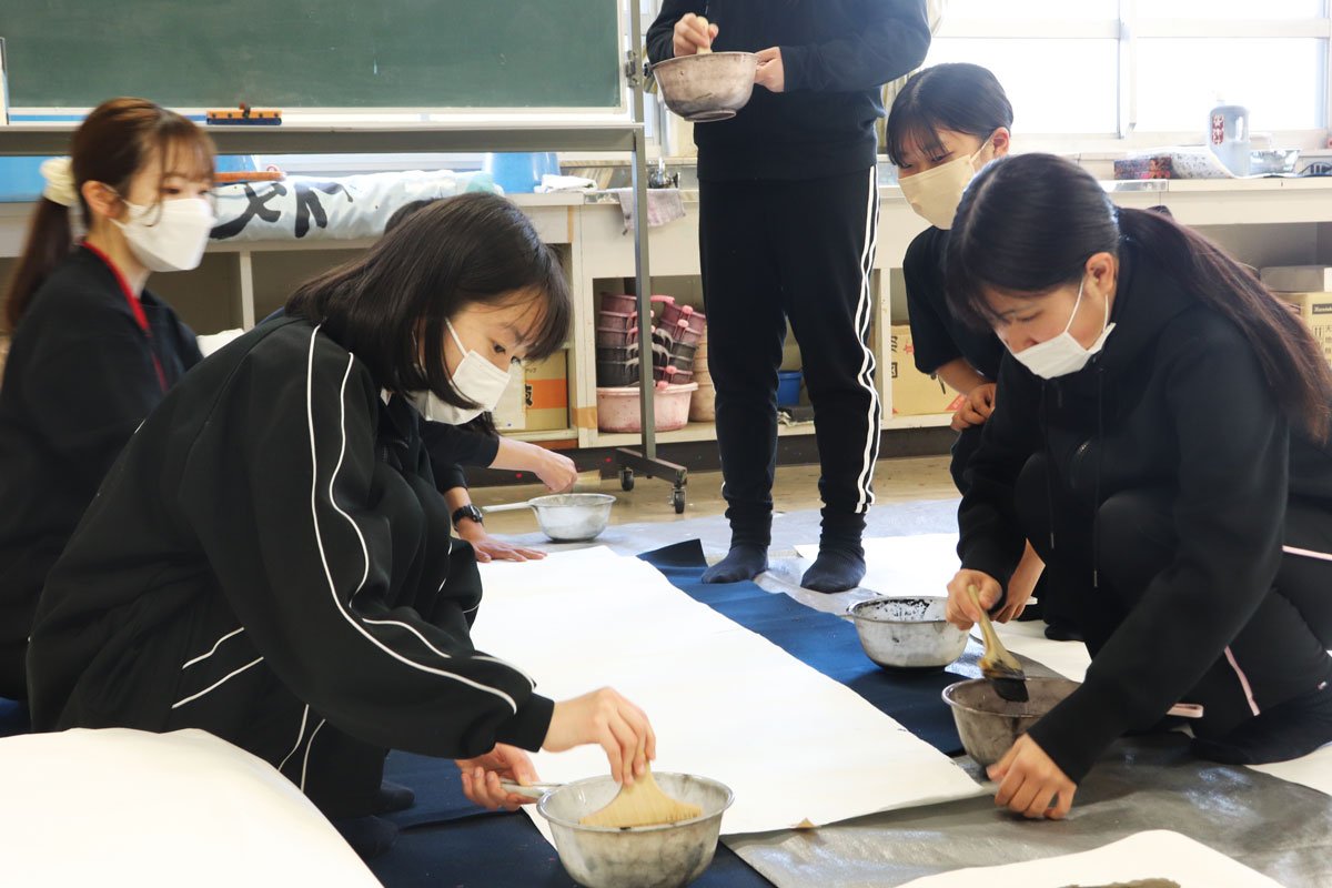 熊野高校との作品制作02