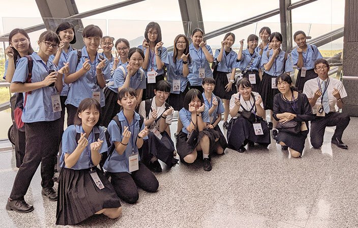 高校　女子　集合写真 学校祭 ２日目 ＃３年生集合写真 京都府立城陽高等学校：学校生活