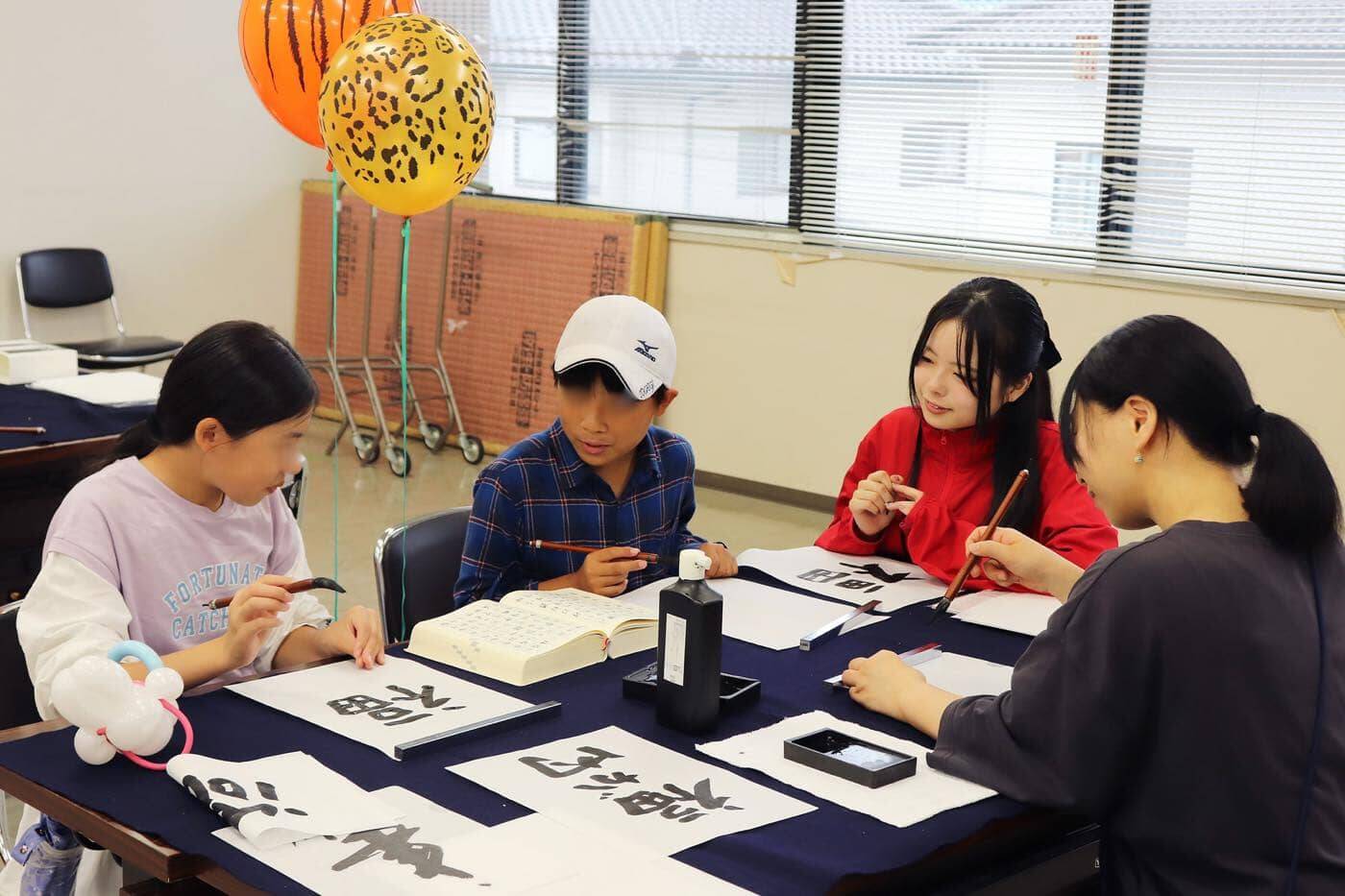 社会連携活動として、熊野町で開催された「筆の都くまの町民文化祭」に参加